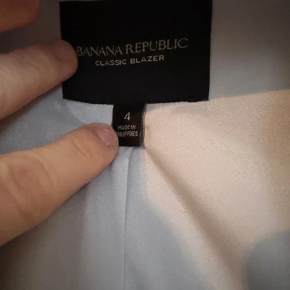 Banana Republic Light Gray Women's Blazer and Trousers - Picture 4 of 6